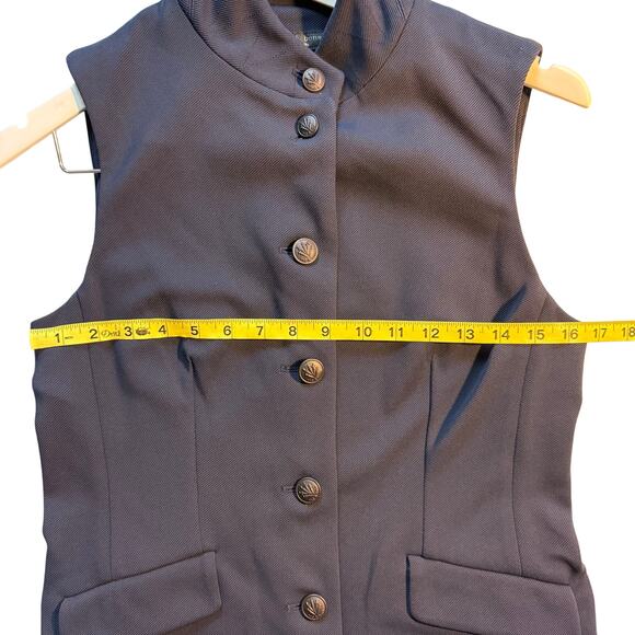 RAG & Bone Sadie Navy Stand Collar Vest - Picture 5 of 7